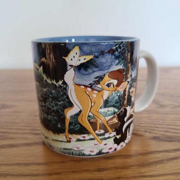 Vintage Disney Store Bambi Thumper Flower Coffee Mug Cup 12 Ounce EUC - Picture 5 of 15